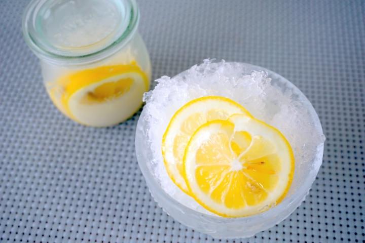 おうちかき氷にも レモンのカルピス漬け が甘酸っぱくておいしい えんウチ