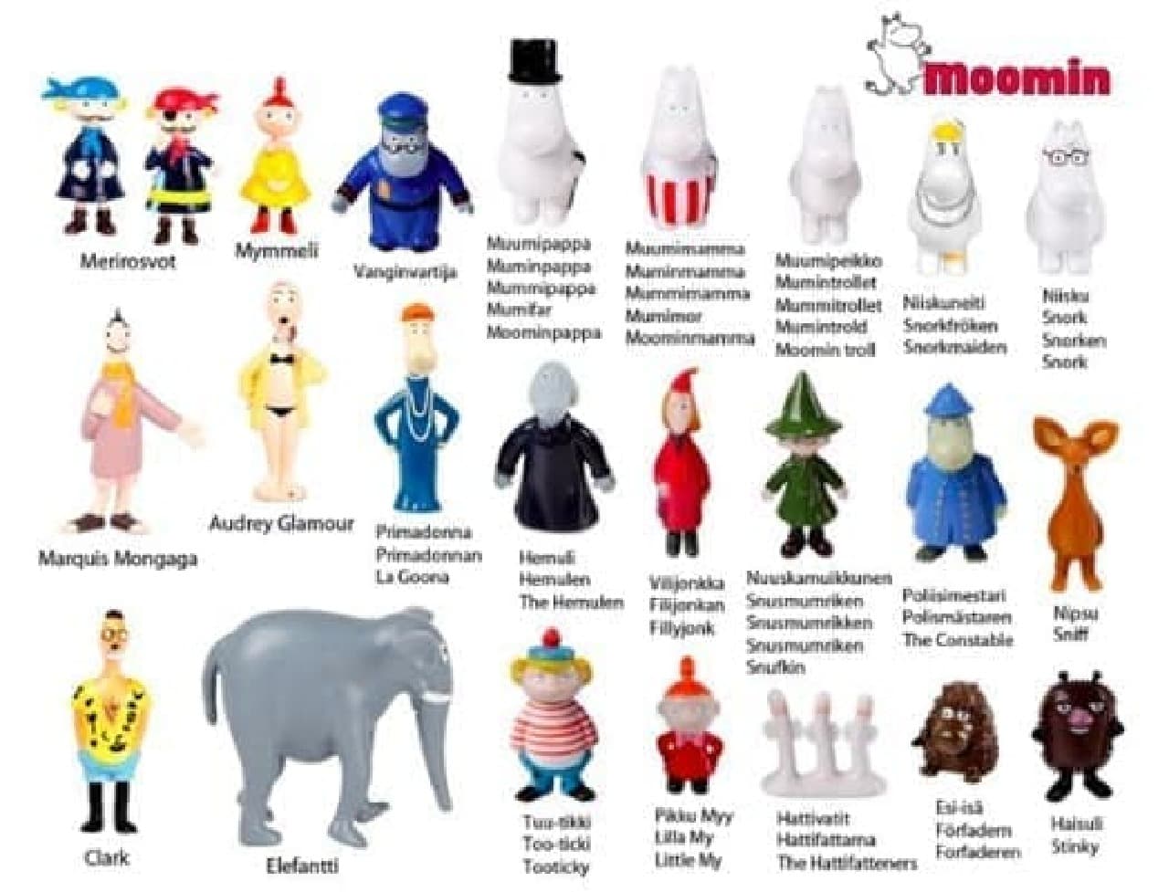 Contains 24 figures (Be careful of spoilers!) (Source: All Things MOOMIN)