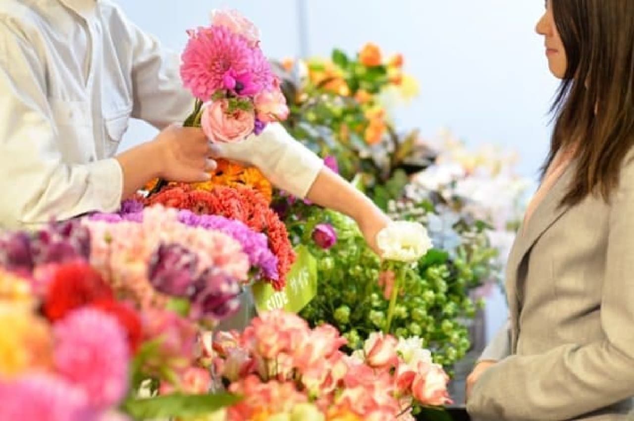 Convenient for sudden errands! Complete your favorite bouquet in about 5 minutes