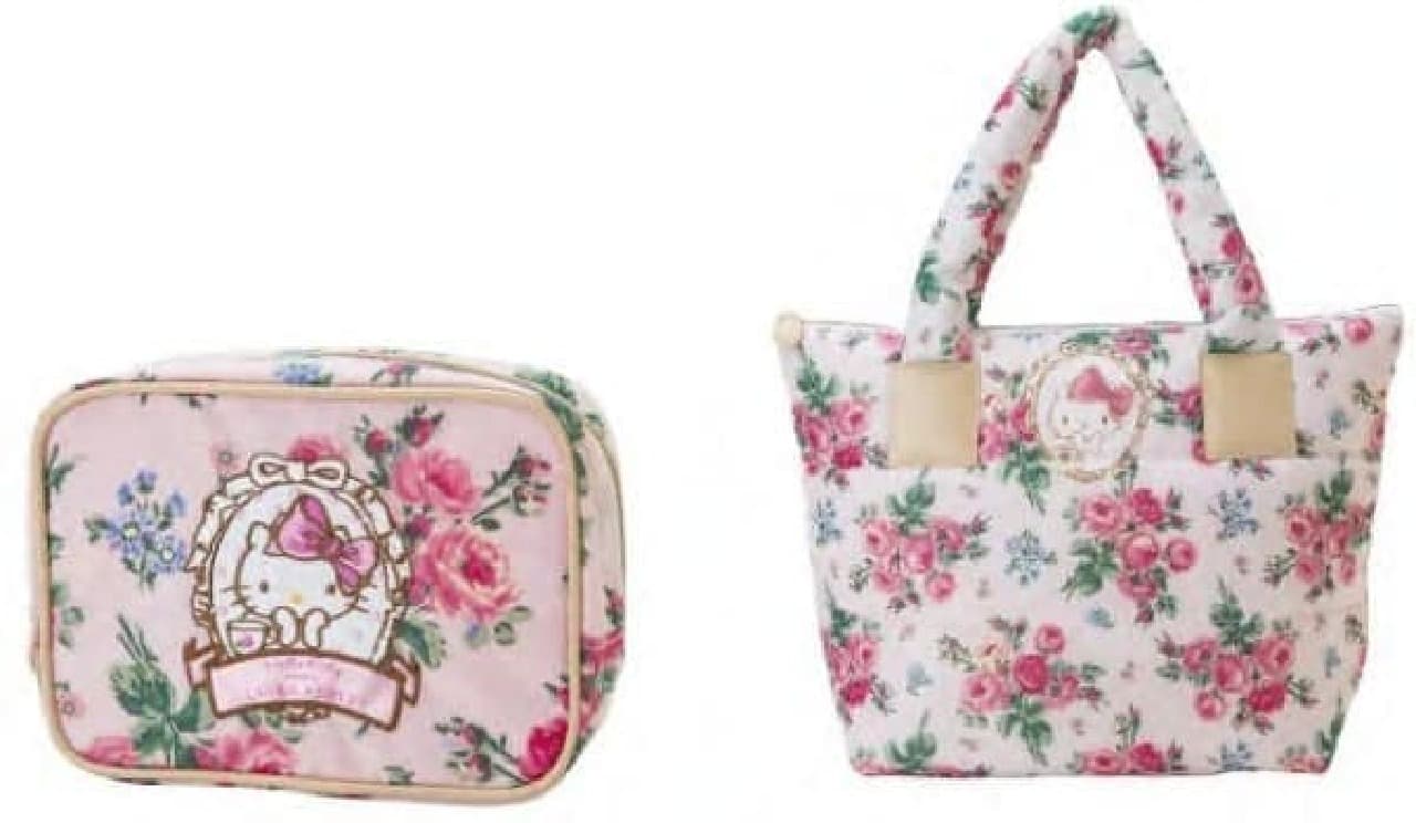 (Left) Pouch (2,808 yen), (Right) Tote bag (5,184 yen)