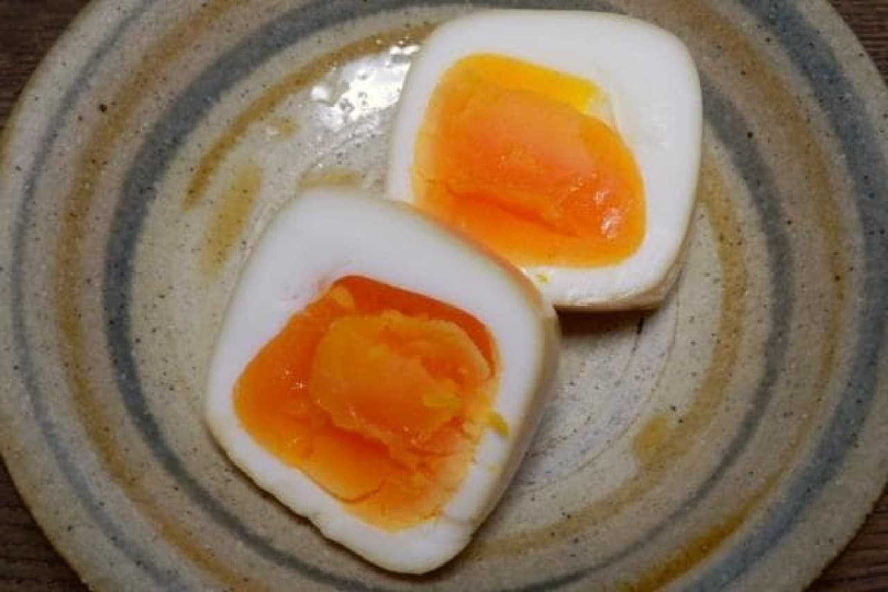 Square boiled egg