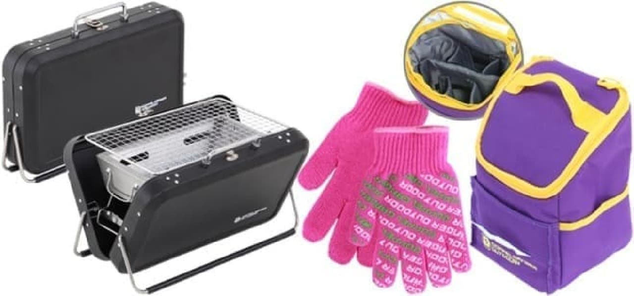 "Ohitorisama BBQ Grill" 3-piece set. The gloves are too cute and don't look good.