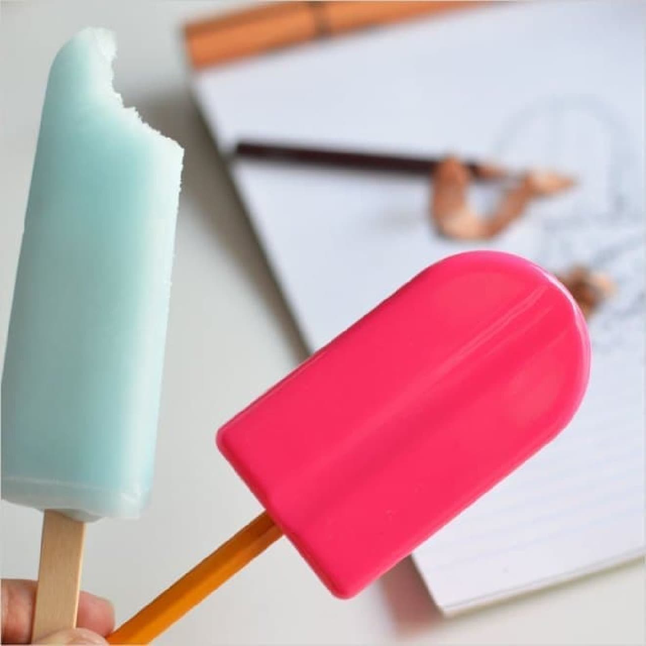 Feel cool even on hot days! "Ice candy pencil sharpener"