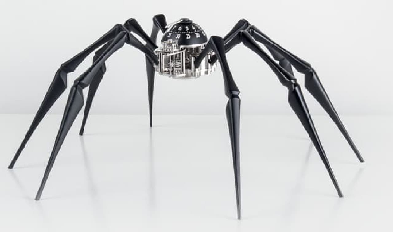 Can stand on its own with 8 legs and can be used as a table clock