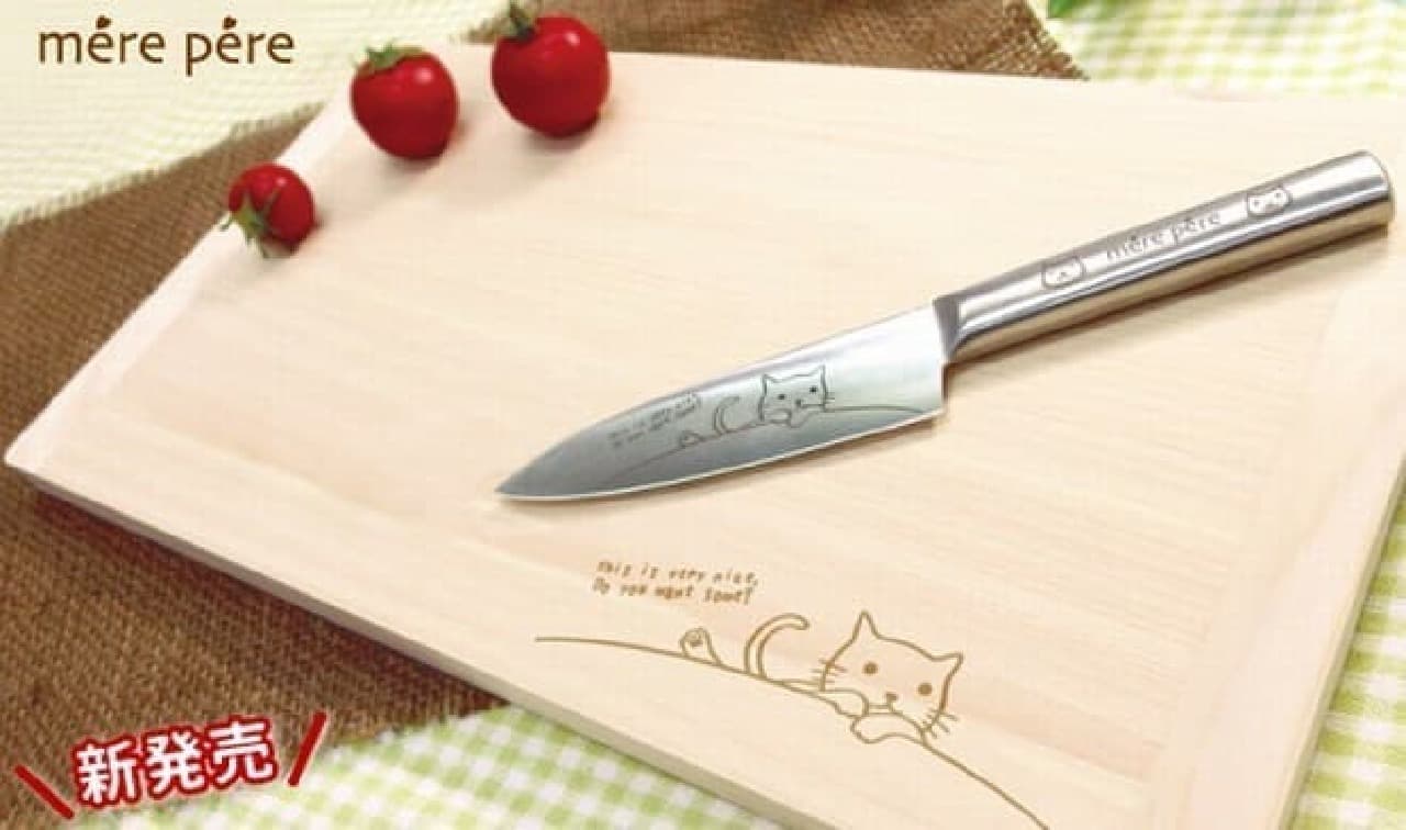 The cutting board uses Japanese cypress