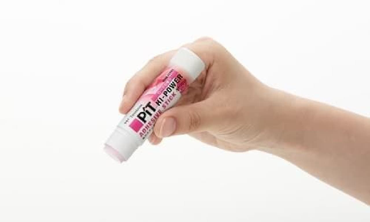 Glue stick with a slight scent when applied