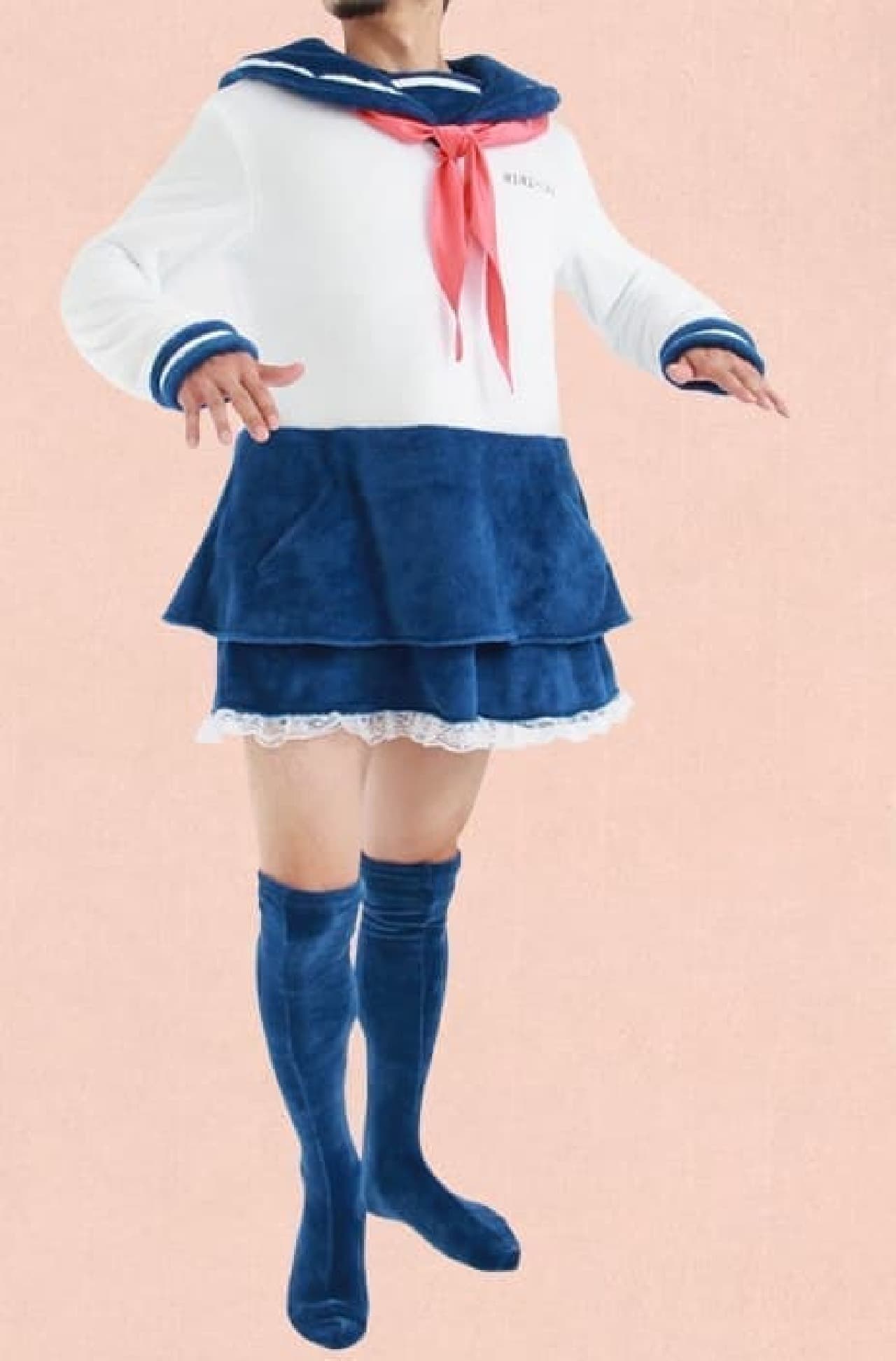 I feel like a high school girl wearing a sailor suit for the first time in "Boxera" and for some reason I feel like a ballerina?