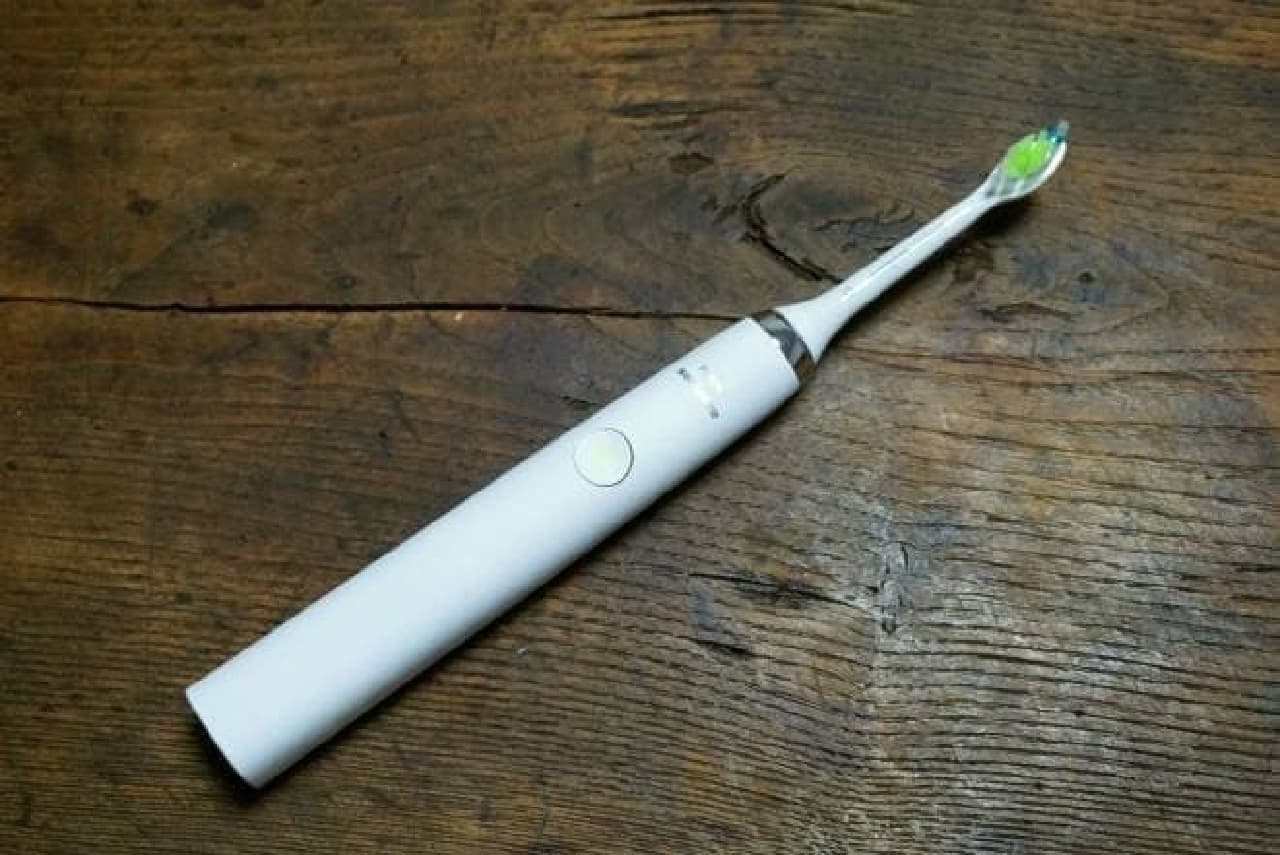 Longer than a normal toothbrush