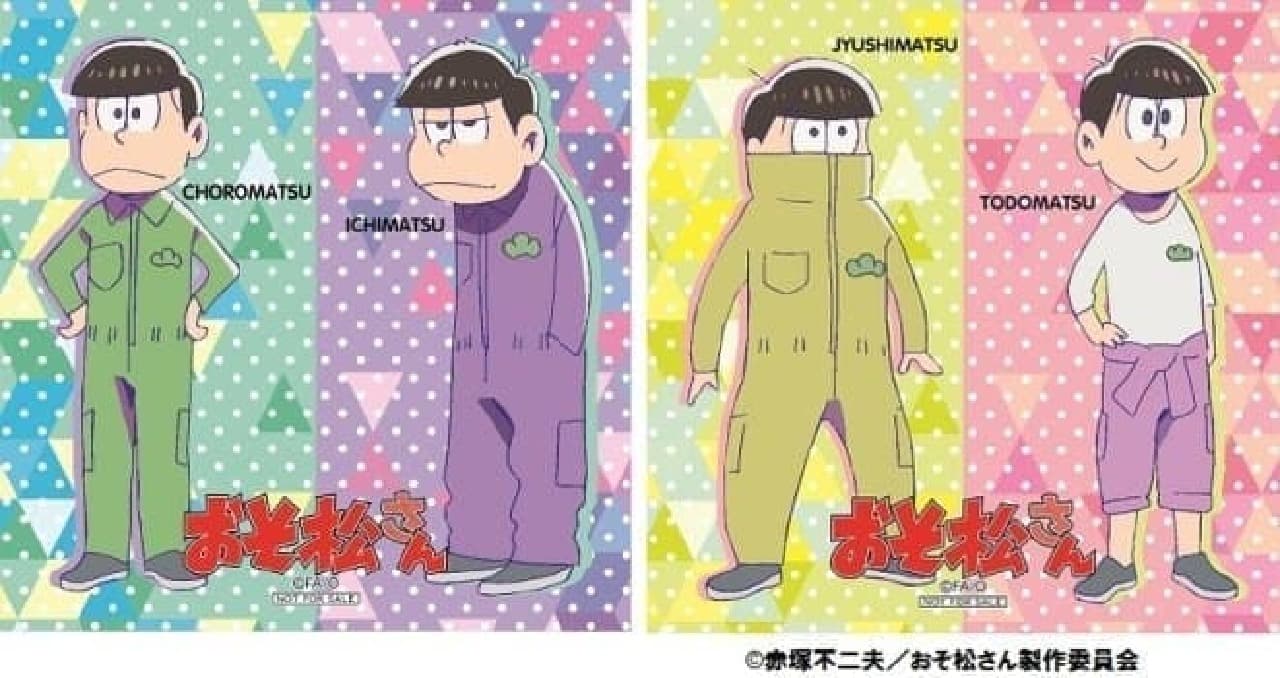 Stickers for "Choromatsu, Ichimatsu pattern" (left) distributed from 4/29 and "14 pine, Todomatsu pattern" (right) distributed from 5/3