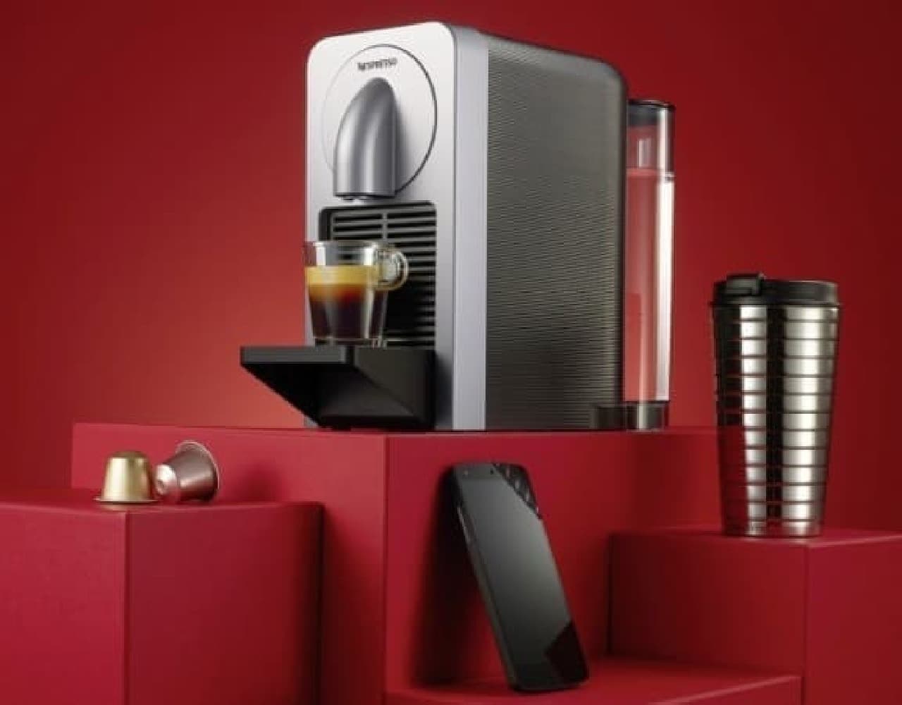 For the first time in Nespresso, it is equipped with a Bluetooth function!