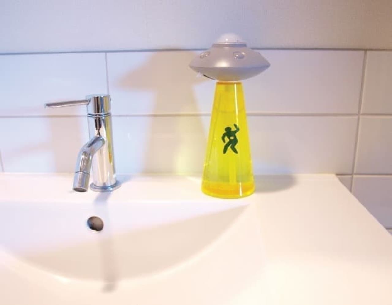 "UFO soap pump" usage example