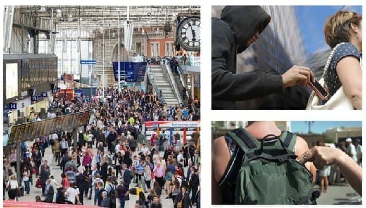 In crowds, backpacks are prone to pickpocket prey