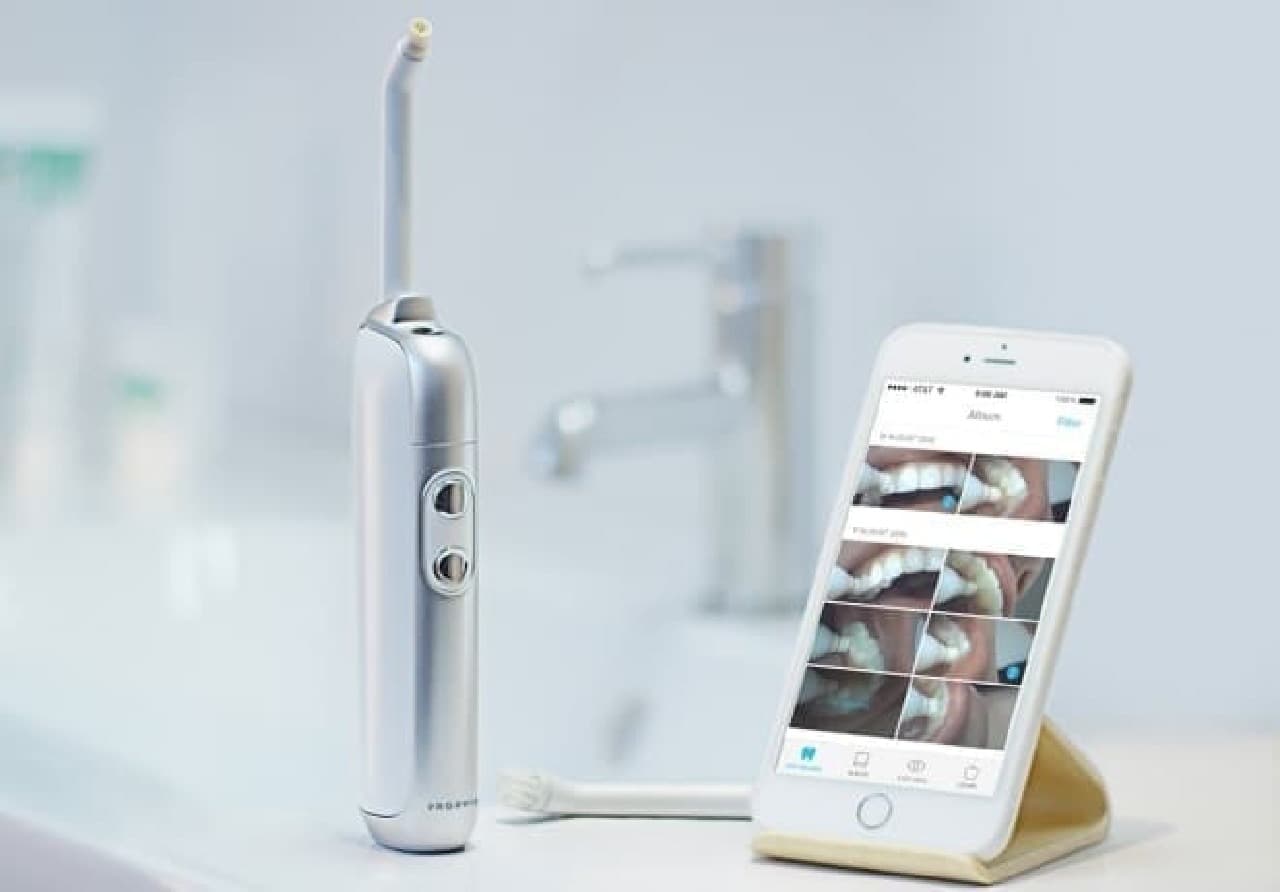 Toothbrush "Prophix" with a built-in video camera