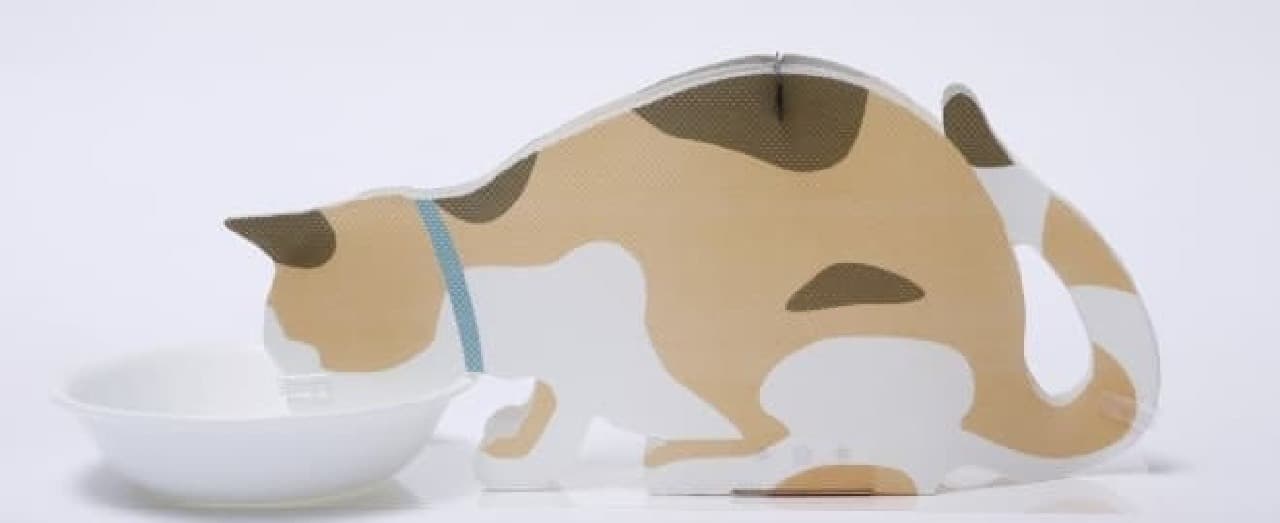 「ペーパー加湿器」デザインバリエーション：三毛猫