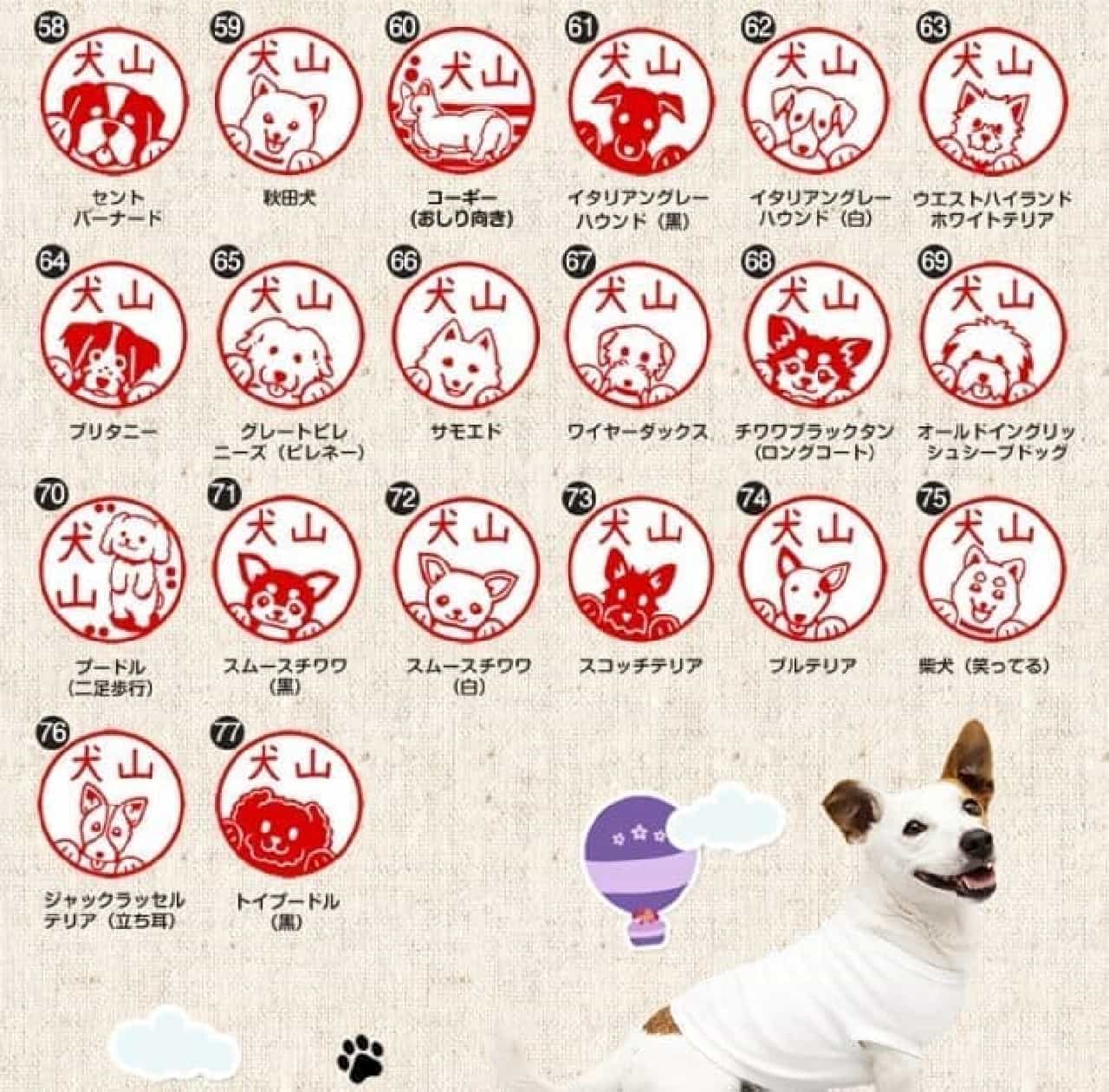 17 types of dogs added this time