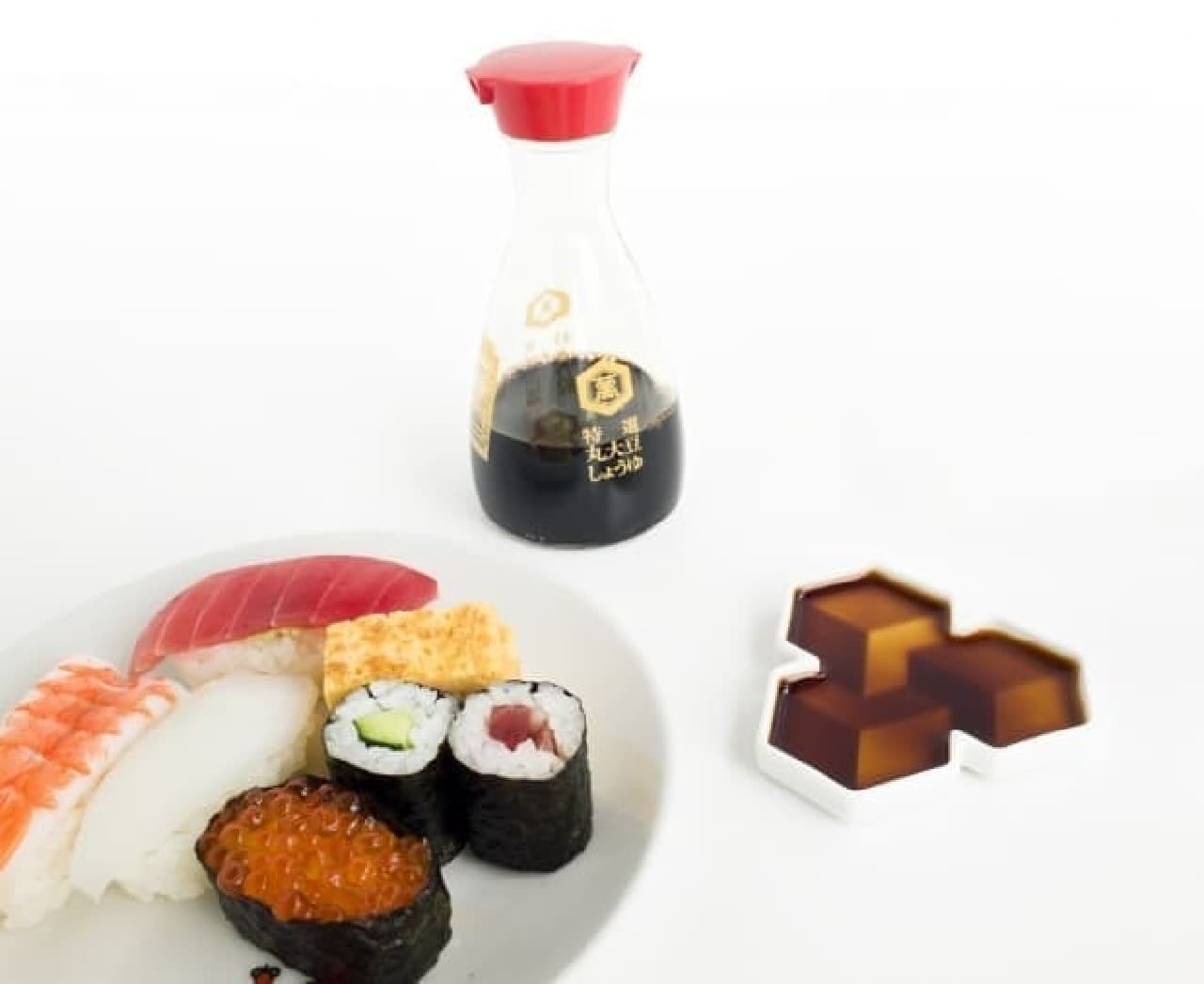 Soy sauce dish "Soy Shape" to enjoy the color of soy sauce