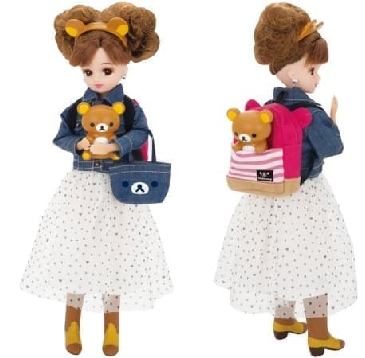 Rilakkuma x Licca-chan collaboration dress-up doll