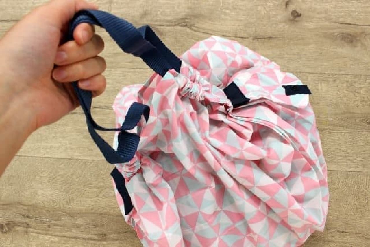 Eco bag "shupatto" that can be folded at once