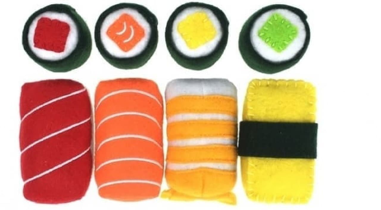Cat toy "Sushi" soaked with catnip
