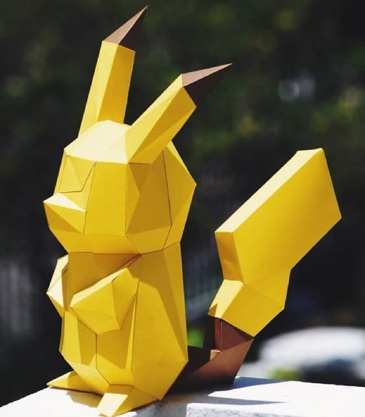 ピカチュウ、折ってみない？…ペーパークラフトで作るポケモン「Paper craft DIY Pikachu」 [えんウチ]