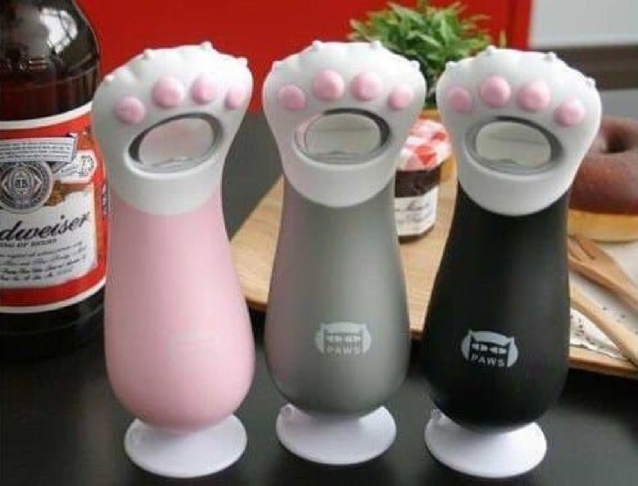ネコの肉球栓抜き「Creative Cat Paw Beverage Opener」