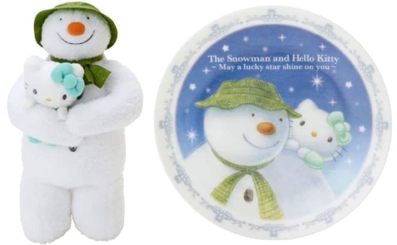 Snowman x Hello Kitty collaboration goods