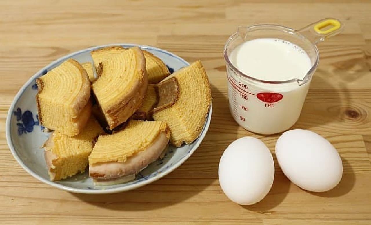 バウムクーヘンを使ったフレンチトーストのレシピ
