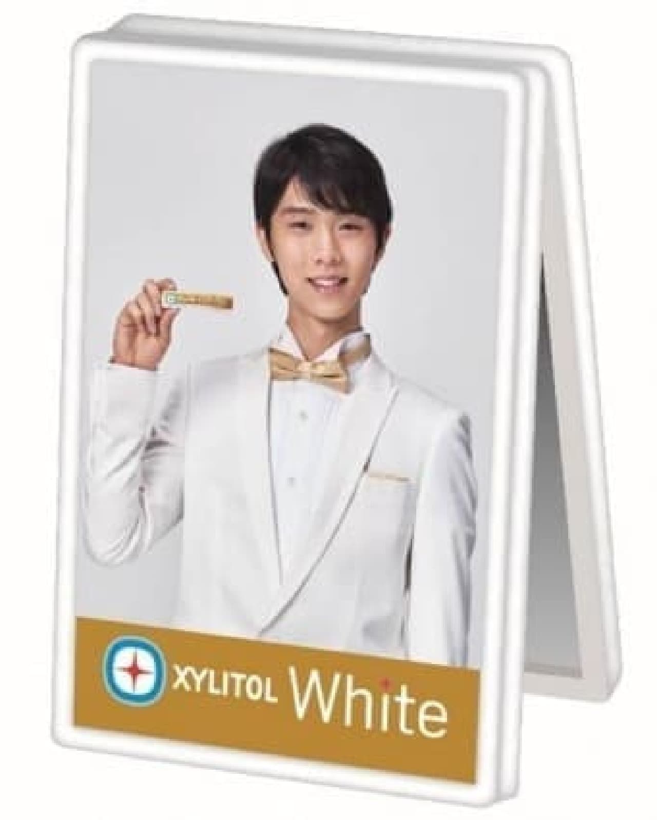 "Xylitol White [Shine Mint] Family Bottle" with Yuzuru Hanyu's memo clip