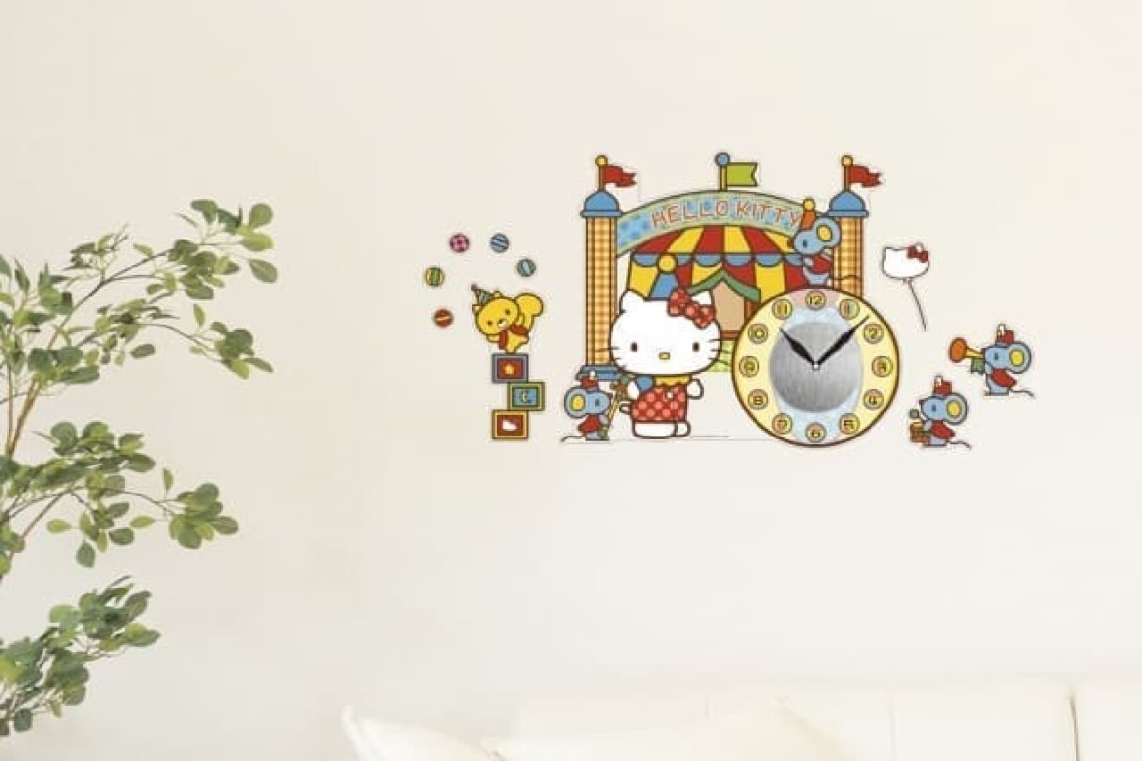Sanrio collaboration "Wall clock sticker"