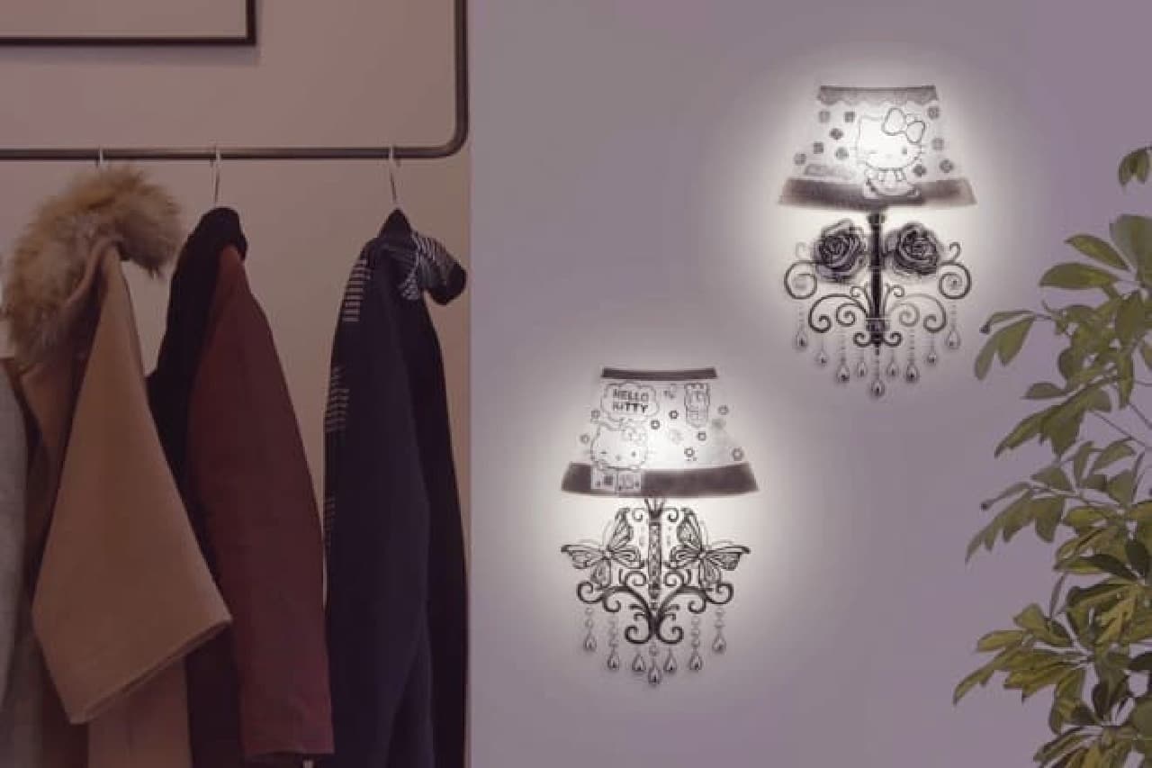 Sanrio collaboration "Wall lamp sticker"