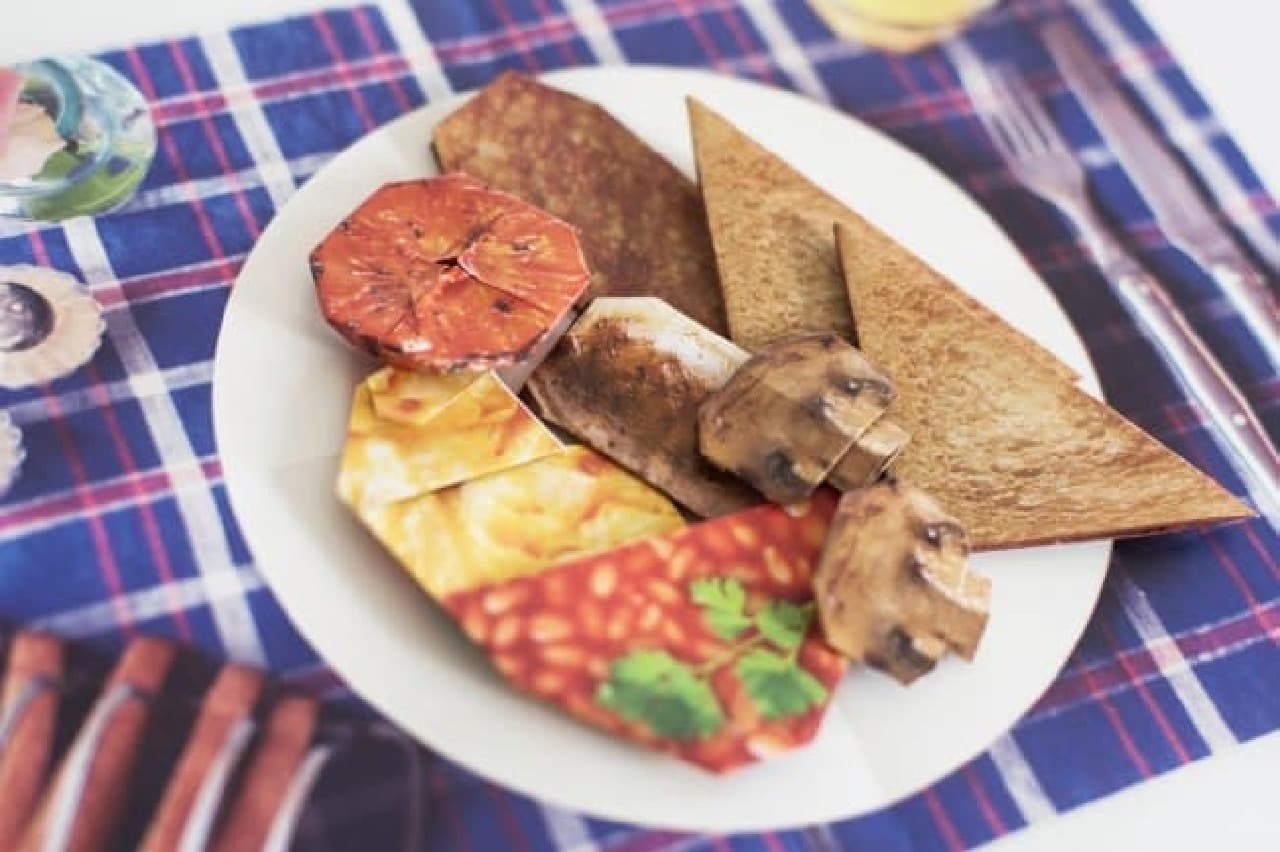 Delicious ORIGAMI-British breakfast-