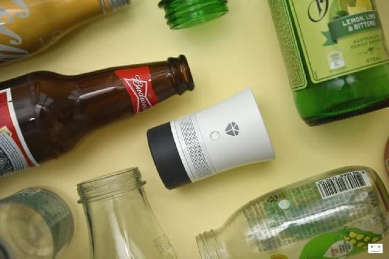 "Cork speaker" that can be attached to used bottles