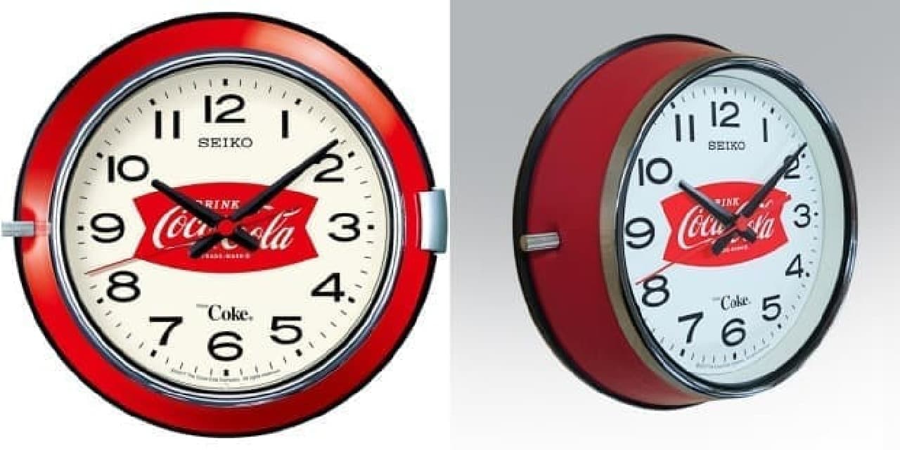 Seiko x Coca-Cola collaboration wall clock