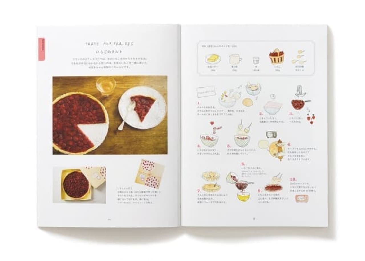 Recipe book "Easy sweets recipe & wrapping paper book in Paris"