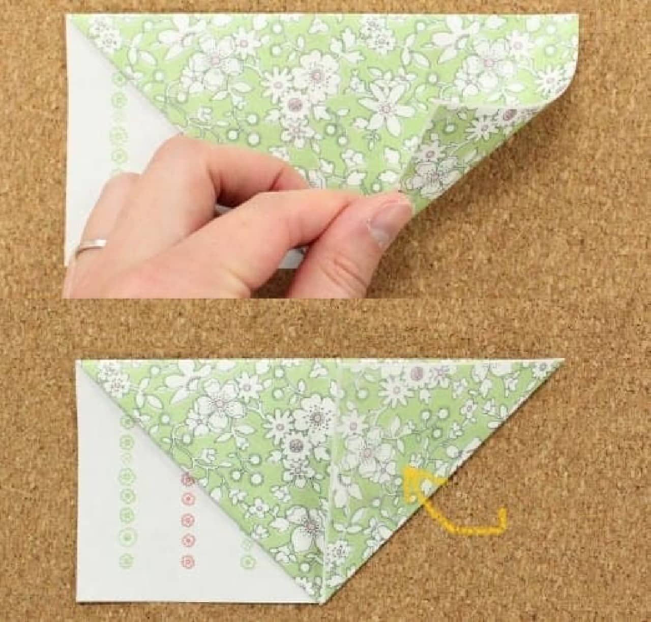 折り紙のしおりの折り方