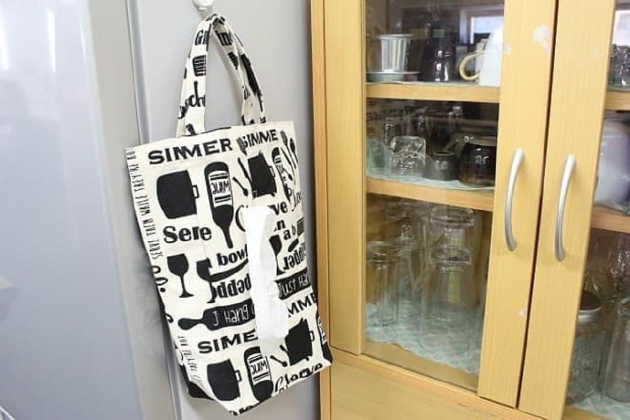3COINS "Tissue Box Case & Plastic Shopping Bag Stocker"