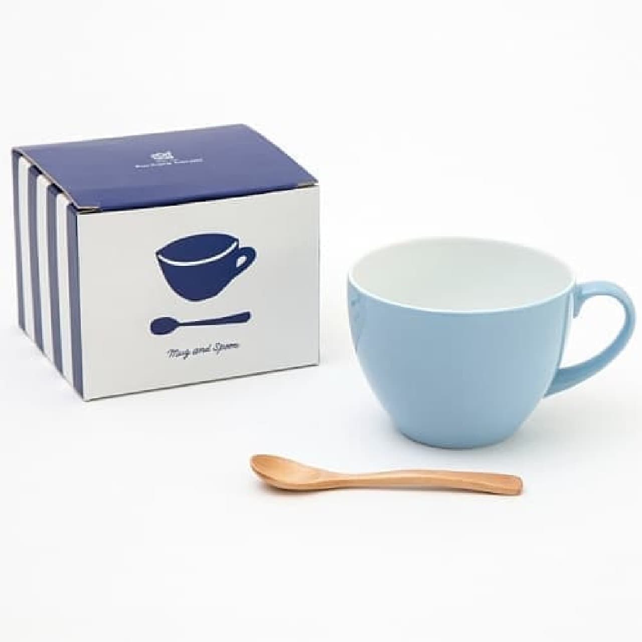 With big mug / spoon (sax blue)