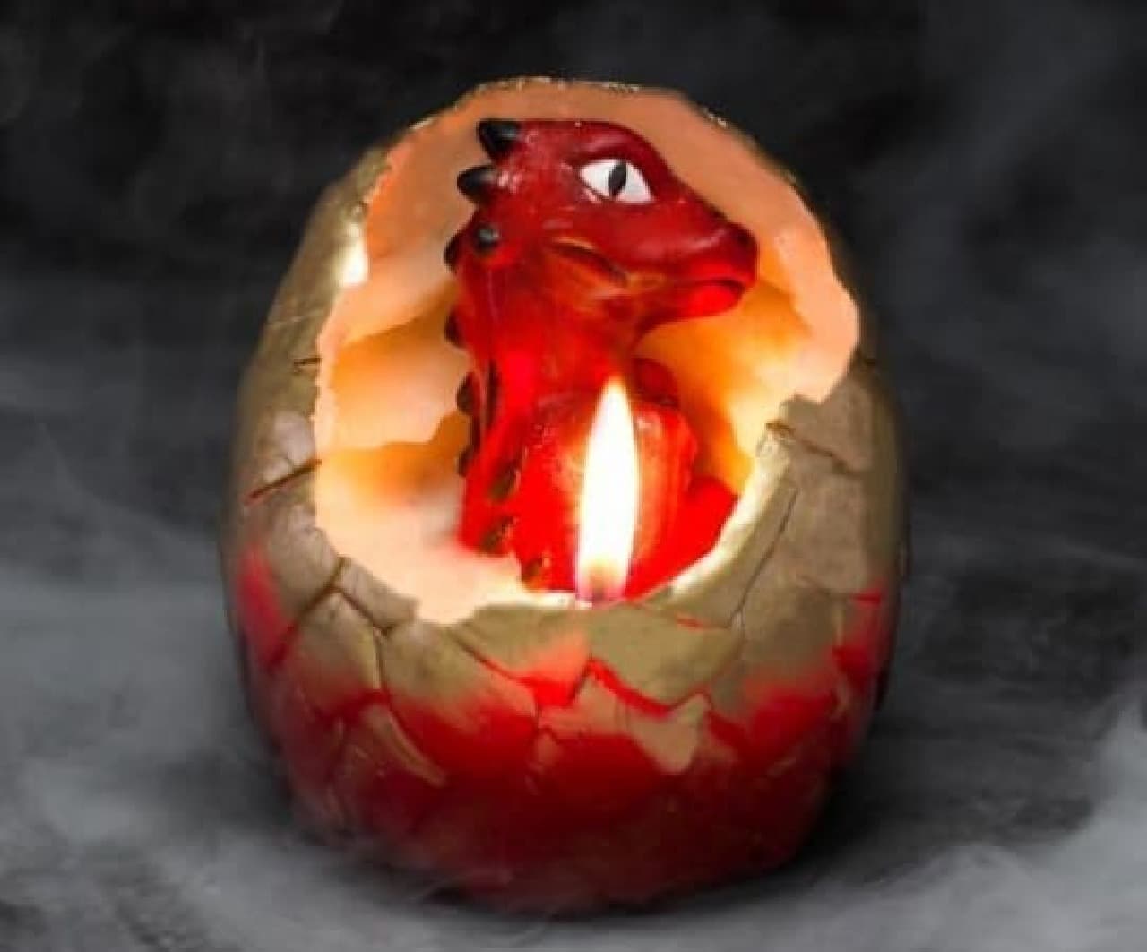 Dragon egg candle