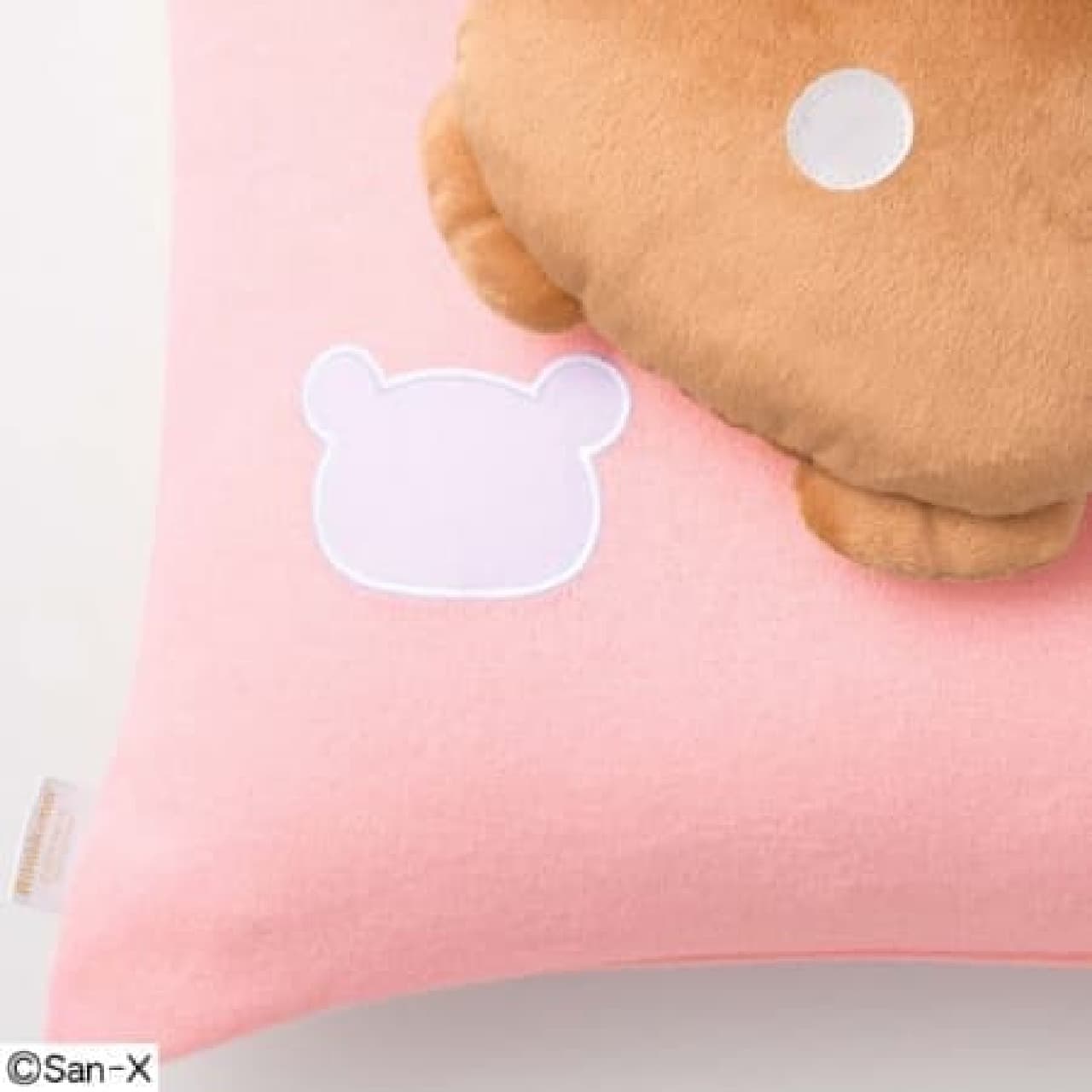 Nekobe meets Rilakkuma with pillowcase Blissful co-sleeping plush toy set