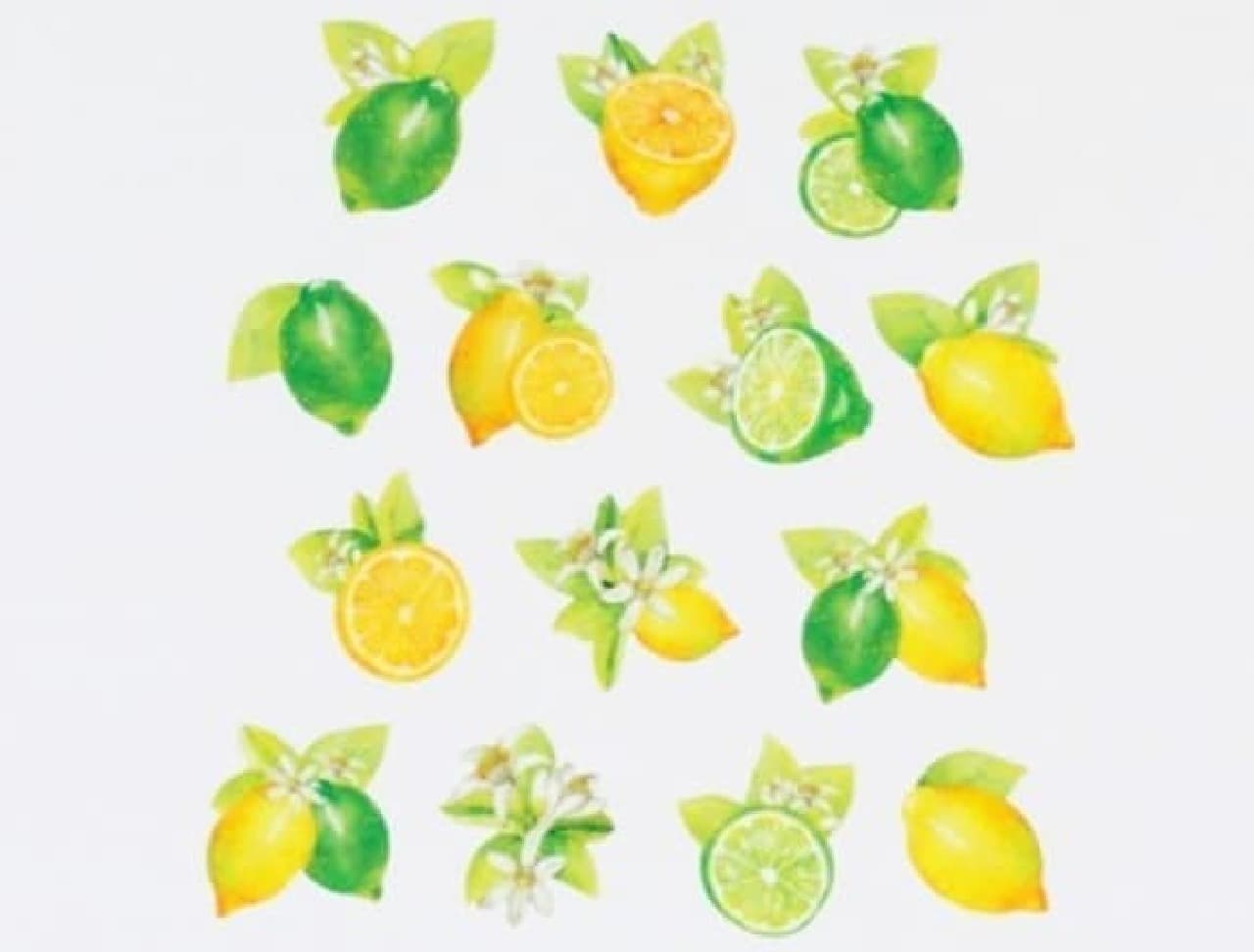 bande "Masking Roll Sticker" Lemon & Lime
