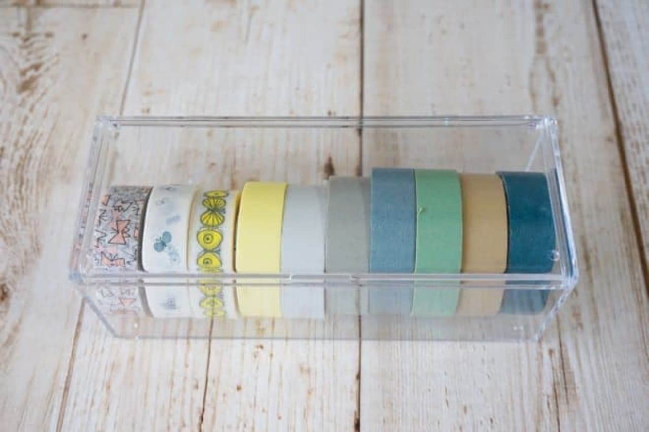 Masking tape storage goods that can be bought for 100 yen
