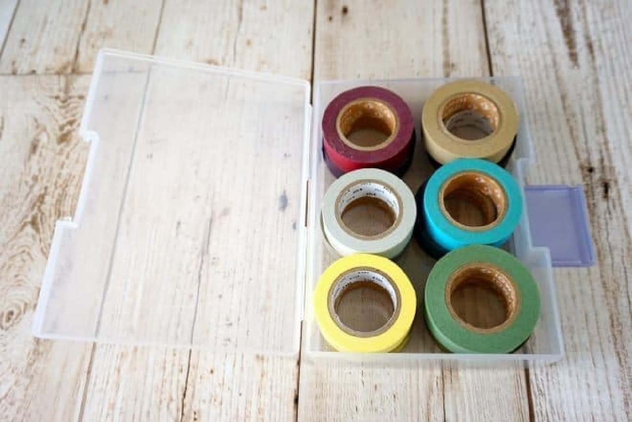 Masking tape storage goods that can be bought for 100 yen