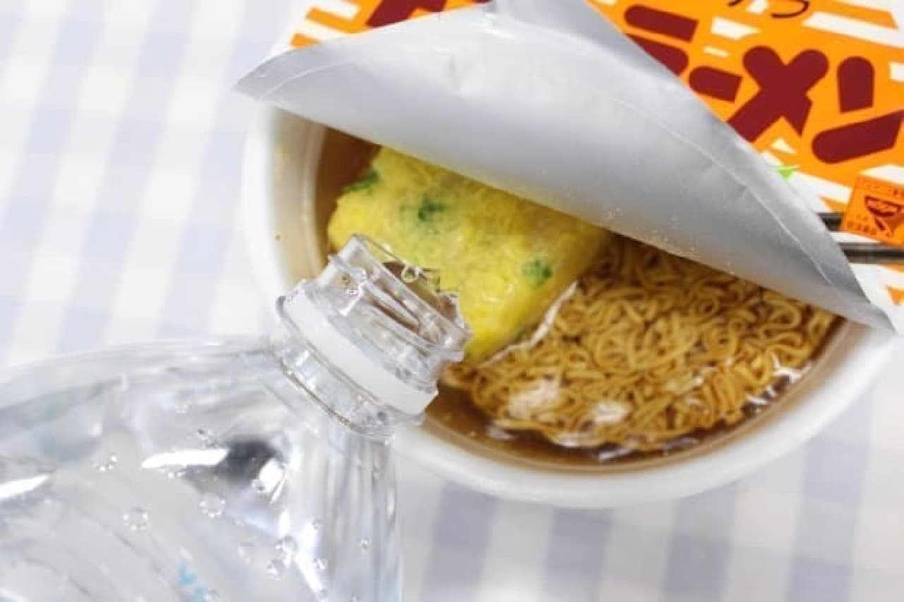Cup noodles made with water