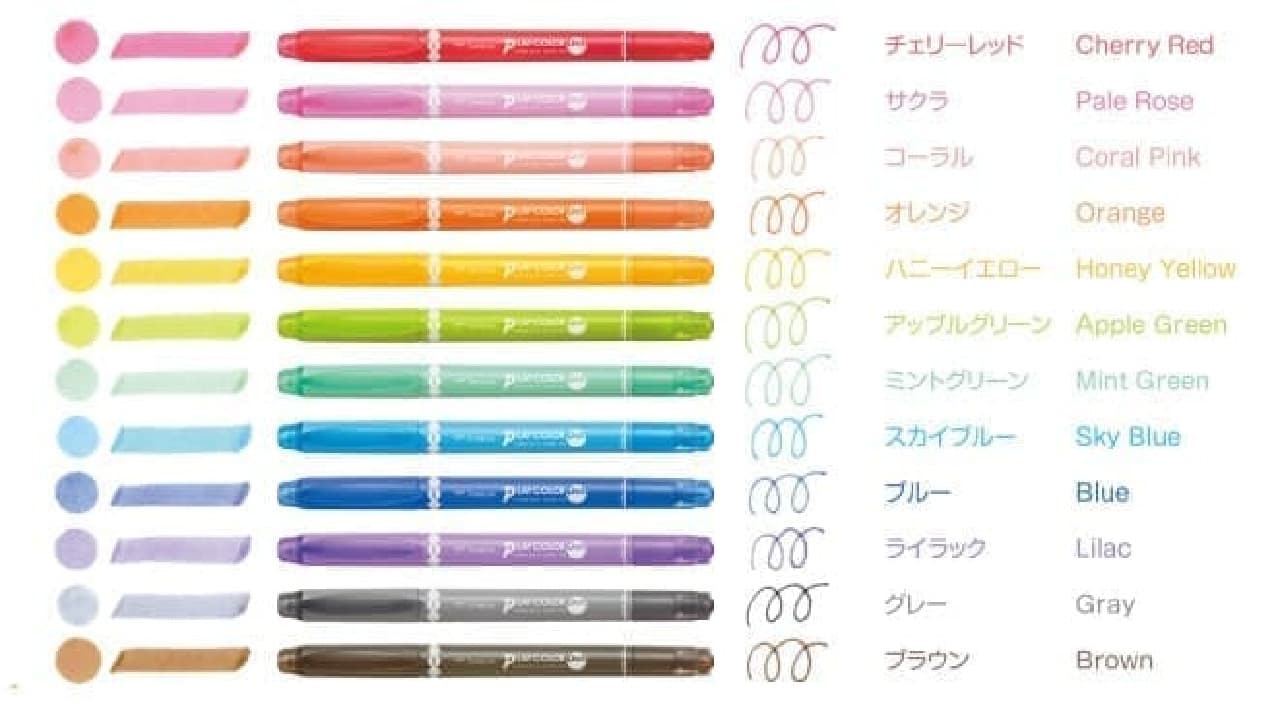 A felt-tip pen with a round stamp core "Play Color Dot"