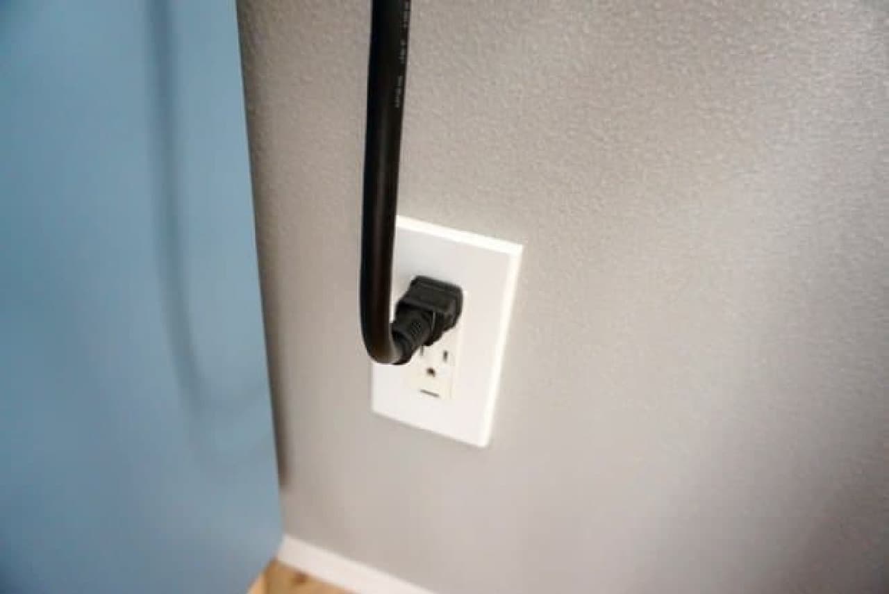 Outlet on the back of furniture