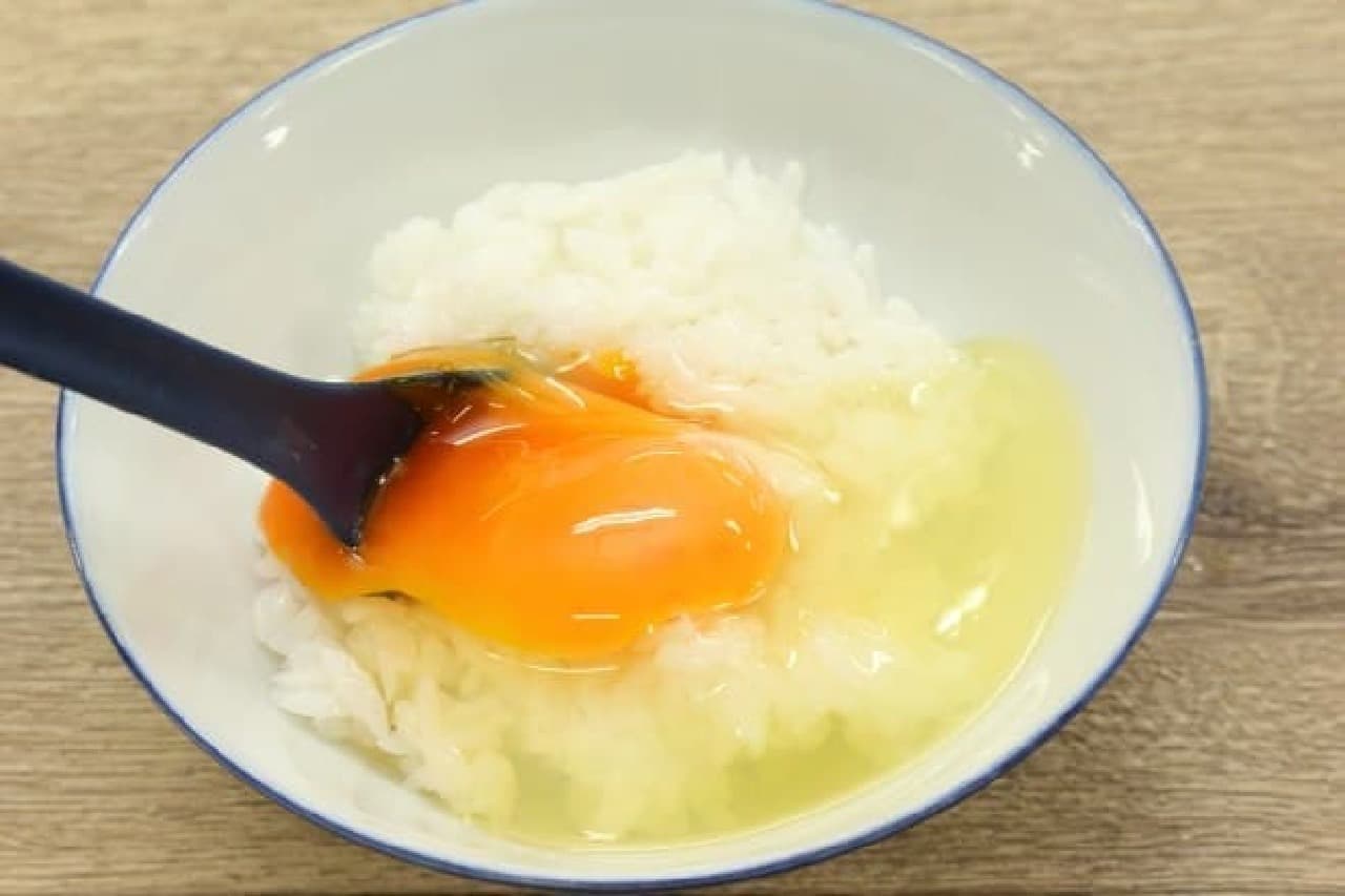 Spoon for rice with egg