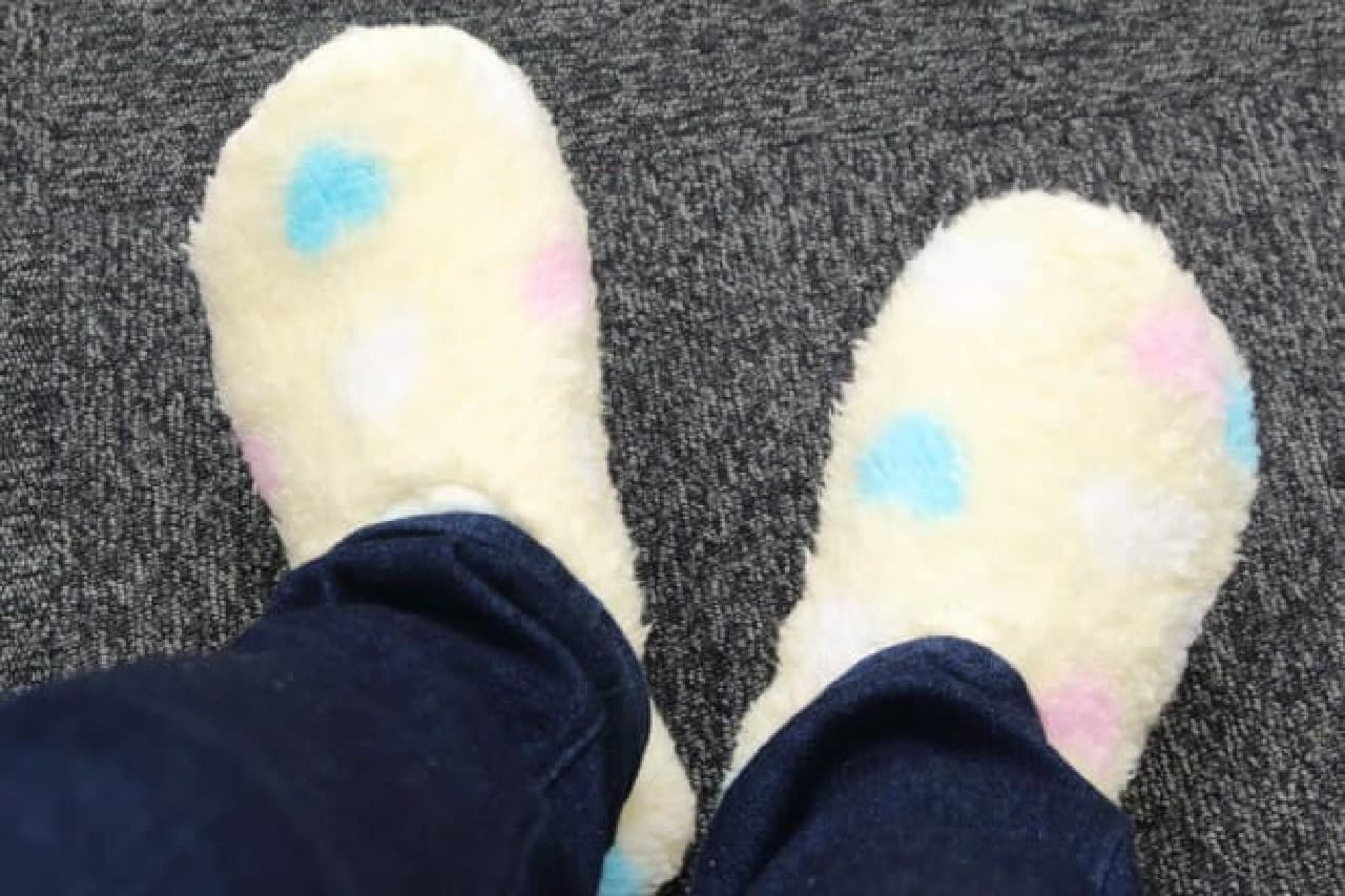 Daiso socks, room socks, and room shoes that help protect against the cold in winter
