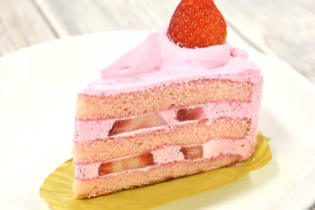 ピンク色に胸キュン 不二家洋菓子店に今だけの プレミアムショートケーキ 紅 えんウチ