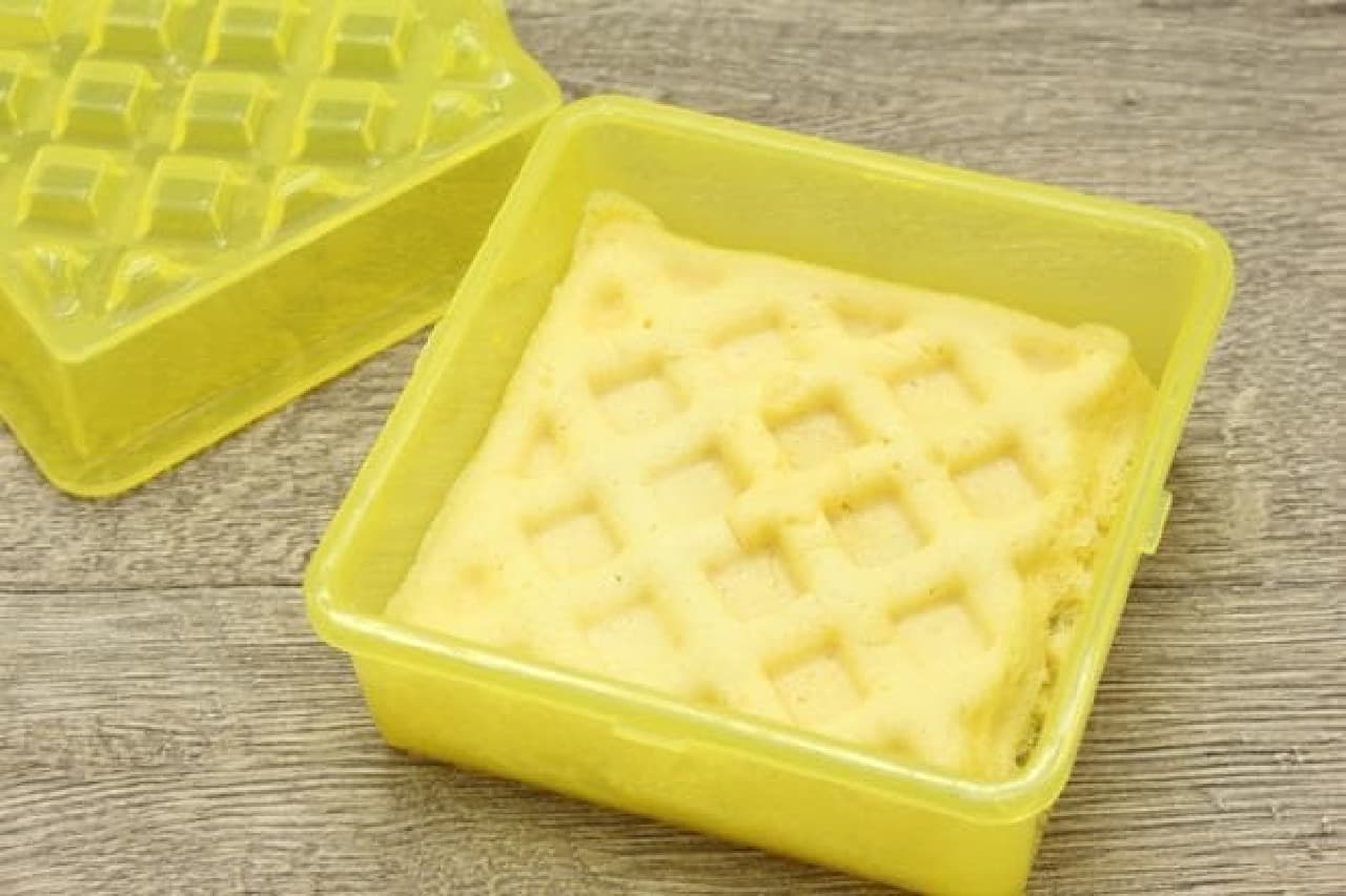 100% waffle type, easily handmade with microwave and panque mix