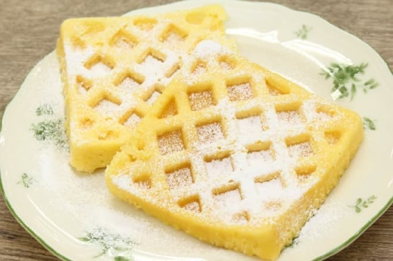 100% waffle type, easily handmade with microwave and panque mix